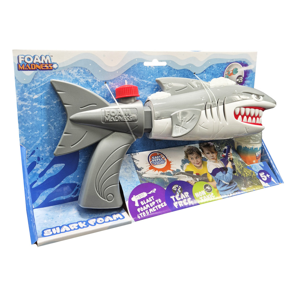 Водный пистолет Shark Foam Bambi F9101(Grey) стреляет пеной, дальность 4-5 метров