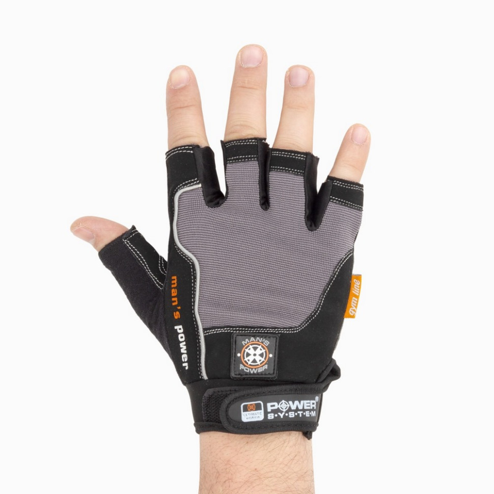 Рукавички для фітнесу Man's Power Power System PS-2580_XL_Black-grey, XL 24 см