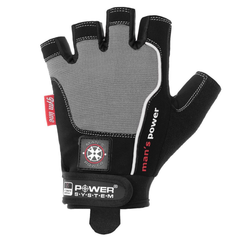 Рукавички для фітнесу Man's Power Power System PS-2580_XL_Black-grey, XL 24 см