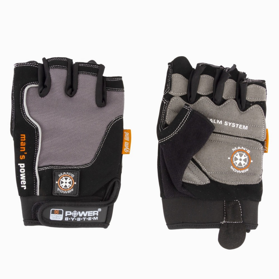 Рукавички для фітнесу Man's Power Power System PS-2580_XL_Black-grey, XL 24 см