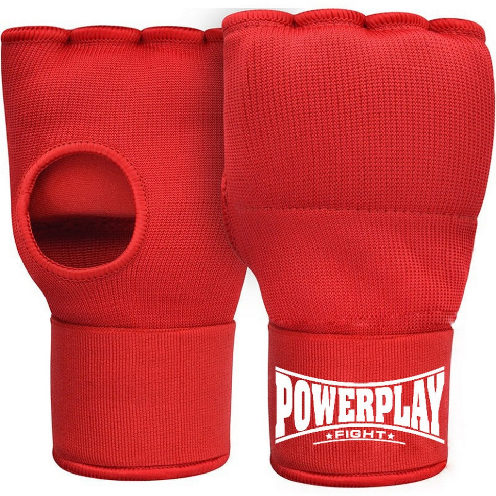 Бинти-рукавиці з гелевими подушечками 3096 PowerPlay PP_3096_Red_M, розмір M