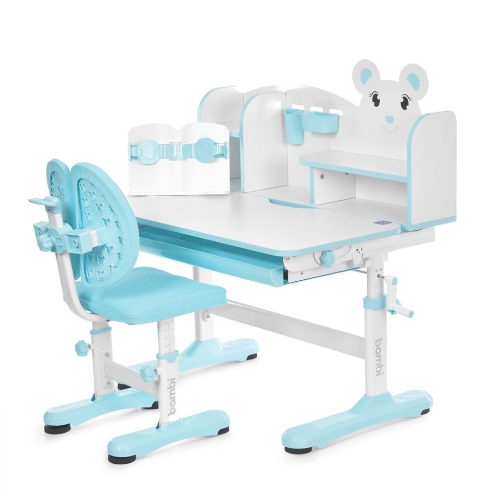 Дитяча Парта Bambi M 5800-4 синій, зі стільчиком