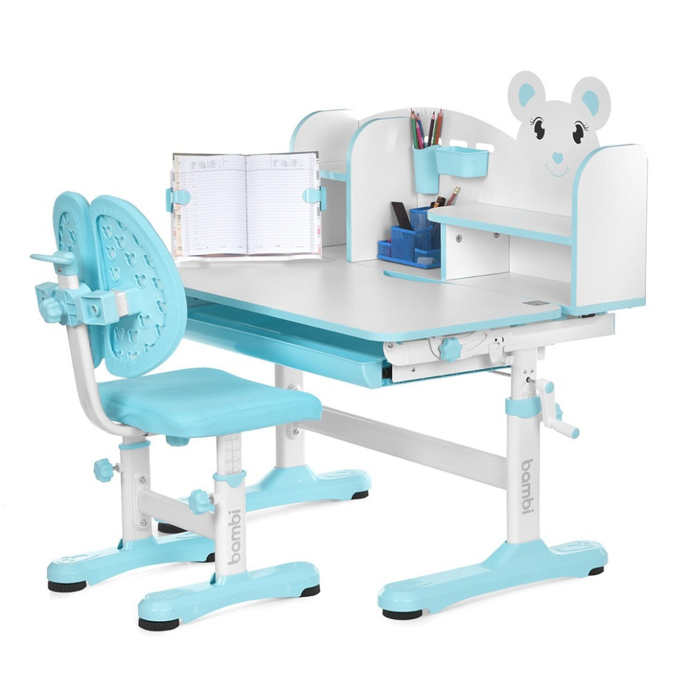Дитяча Парта Bambi M 5800-4 синій, зі стільчиком
