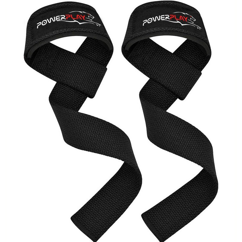 Лямки для тяги 7065 Classic Lifting Gym Straps PowerPlay PP_7065_Black, Черные