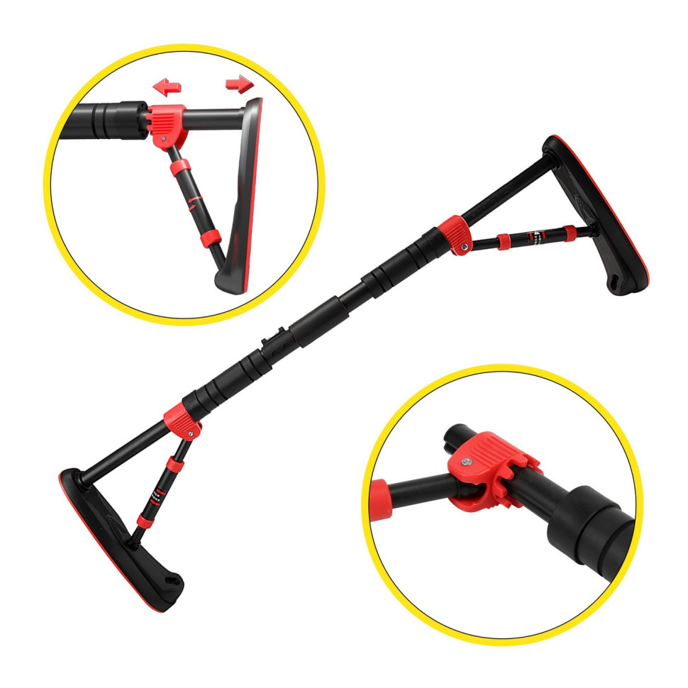 Турнік розсувний Elite Cornix XR-0289 Black/Red, розмір 65 х 90 см 