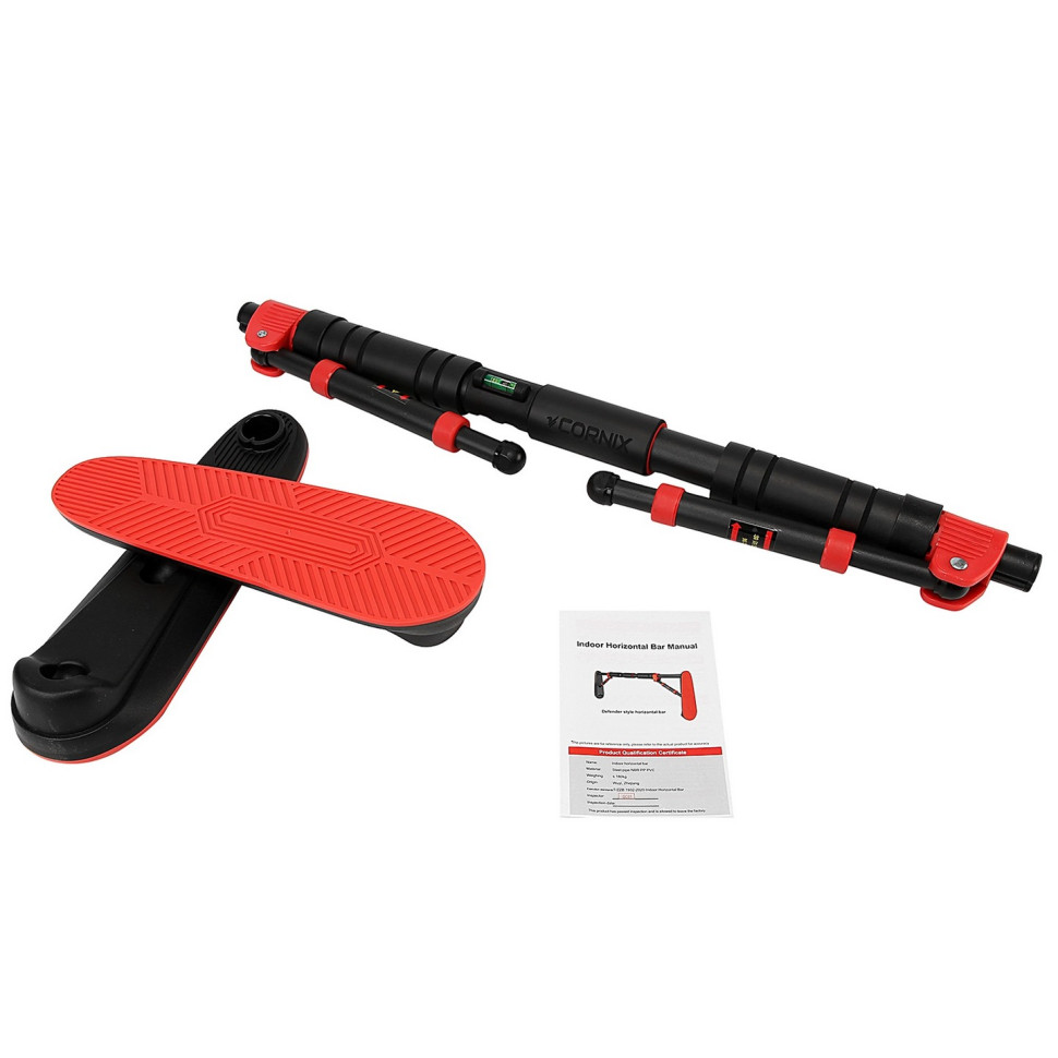 Турнік розсувний Elite Cornix XR-0289 Black/Red, розмір 65 х 90 см 