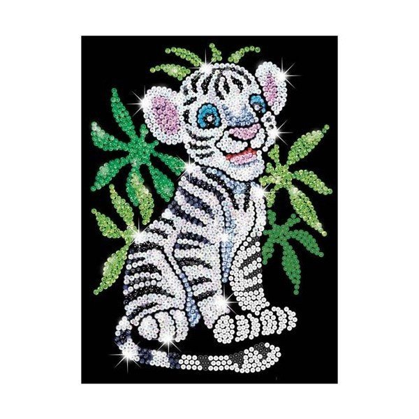 Набір для творчості Sequin Art RED Toby the White Tiger Cub SA0906