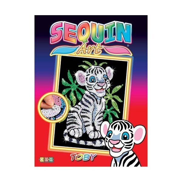 Набір для творчості Sequin Art RED Toby the White Tiger Cub SA0906