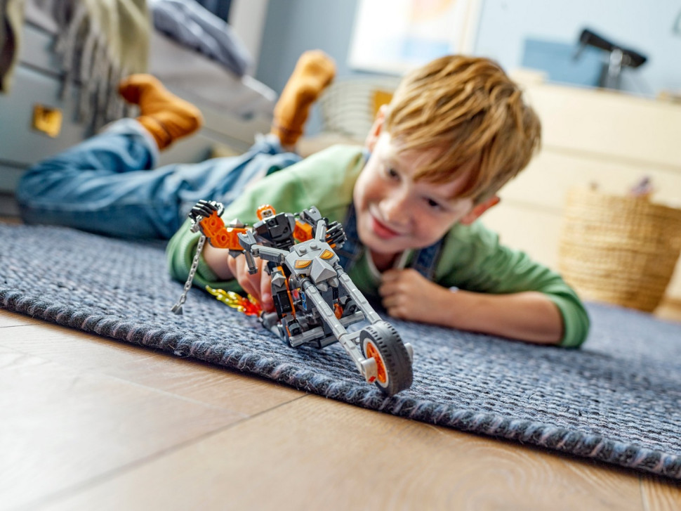 Конструктор LEGO Super Heroes Призрачный всадник: робот и мотоцикл 76245