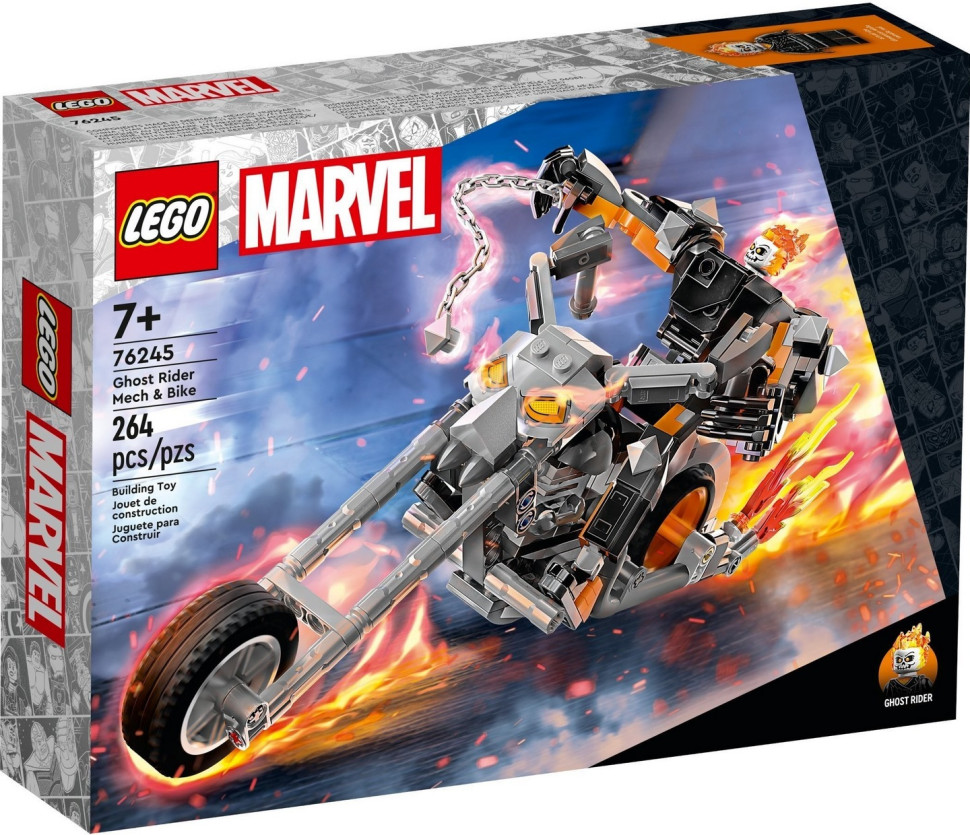 Конструктор LEGO Super Heroes Призрачный всадник: робот и мотоцикл 76245