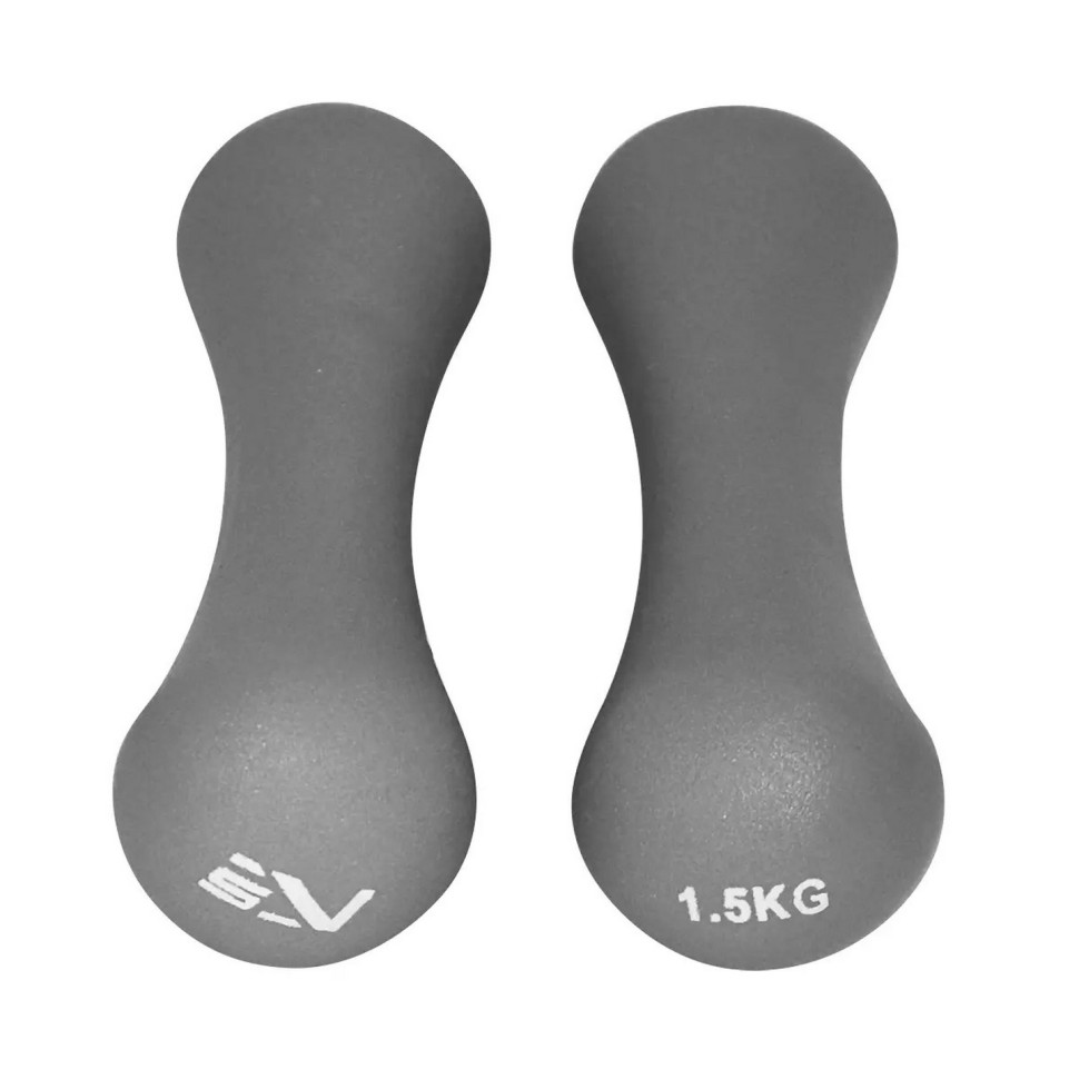 Гантели виниловые SportVida SV-HK0030, 2 x 1.5 кг 