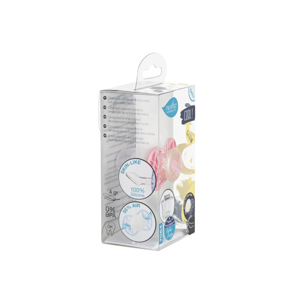 Пустышка Nuvita 7064 Air55 Cool ортодонтическая 0m+ 