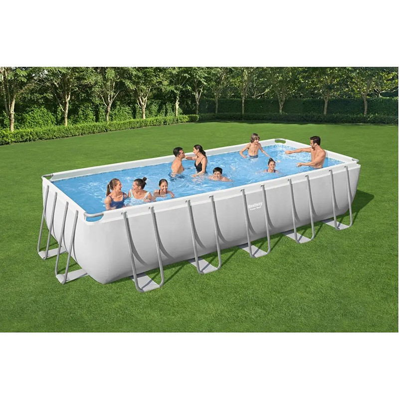 Басейн каркасний Bestway 5612B 640х274х132 см, 5678 л, тент, сходи, дозатор