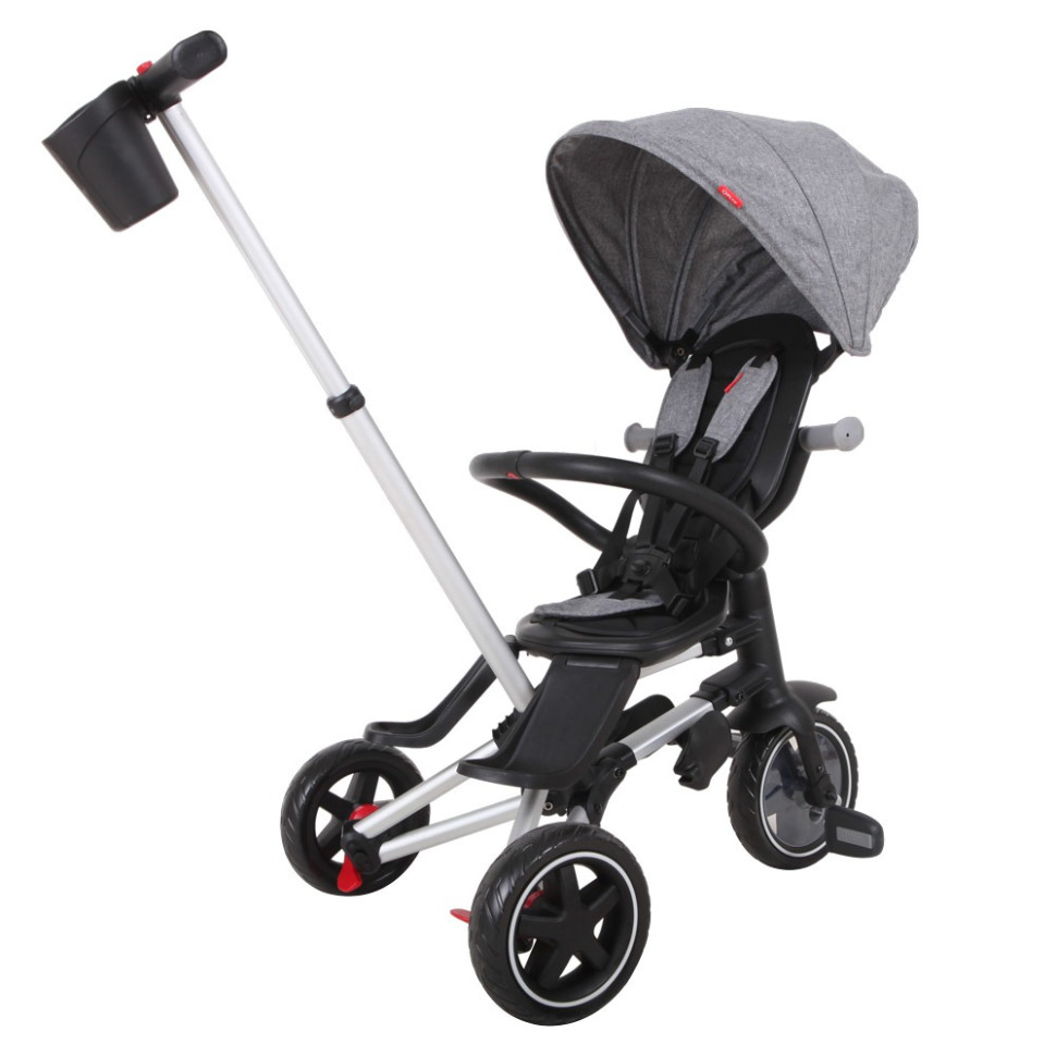 Велосипед триколісний дитячий Qplay S700-6NovaEvaGrey складаний