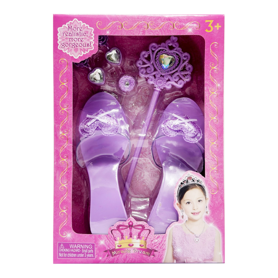 Набор аксессуаров для девочек Bambi QS00025D1(Violet) фиолетовый, туфли в комплекте