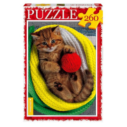 Пазл классический "Котик" Danko Toys С260-14-06, 260 элементов