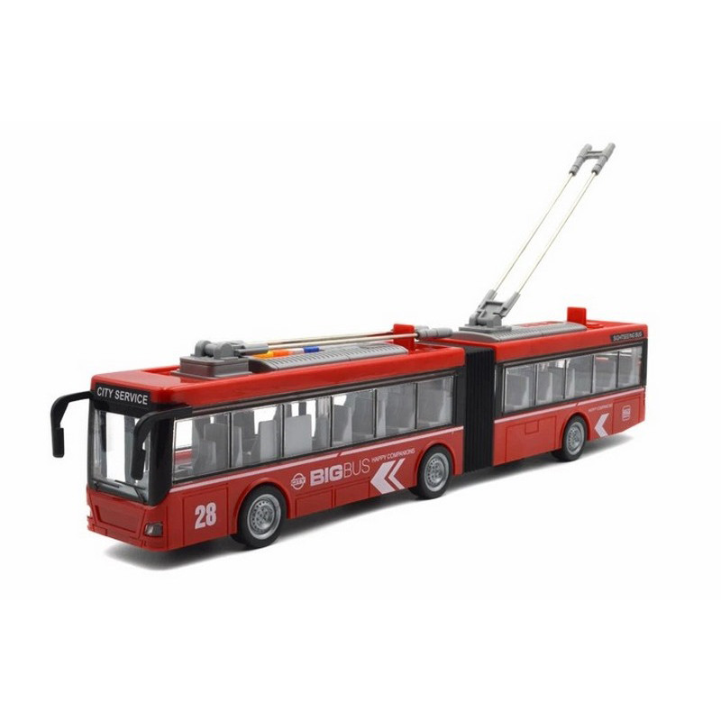 Дитячий інерційний тролейбус Bambi WY915A, масштаб 1:16