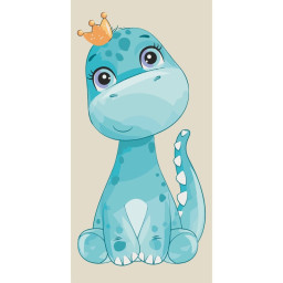 Картина по номерам "Cute dino" Art Craft 15112-AC 40х80 см