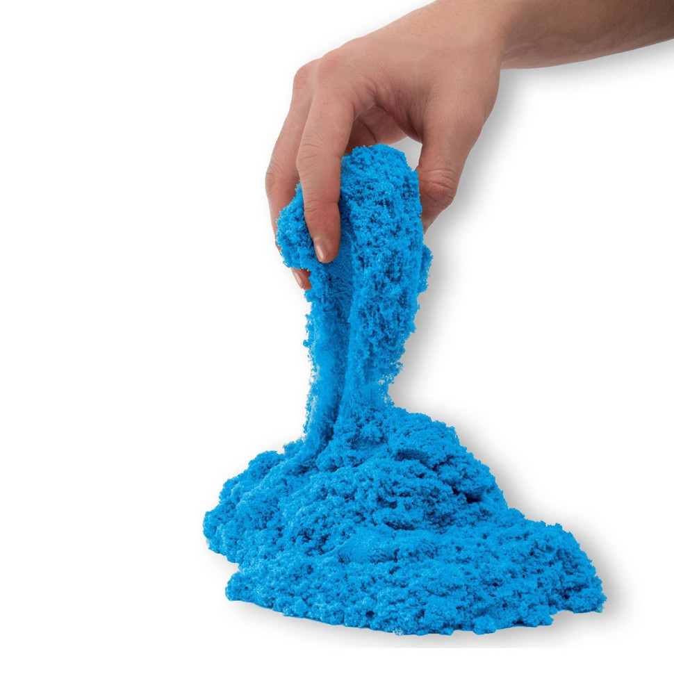 Песок для детского творчества «COLOUR» Kinetic Sand 71453B, синий, 907 г