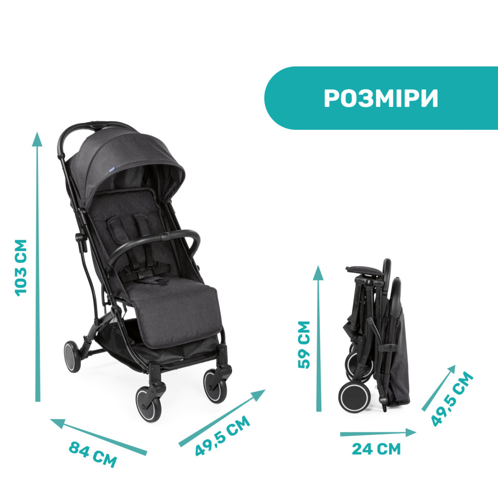 Прогулянкова коляска Trolleyme Stroller Chicco 79865.85 до 15 кг