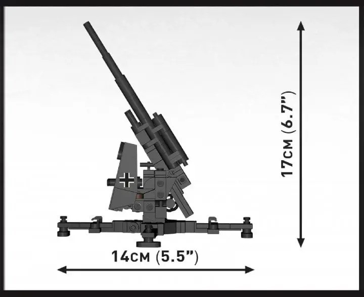 Конструктор Зенитная пушка FlaK 88-мм 