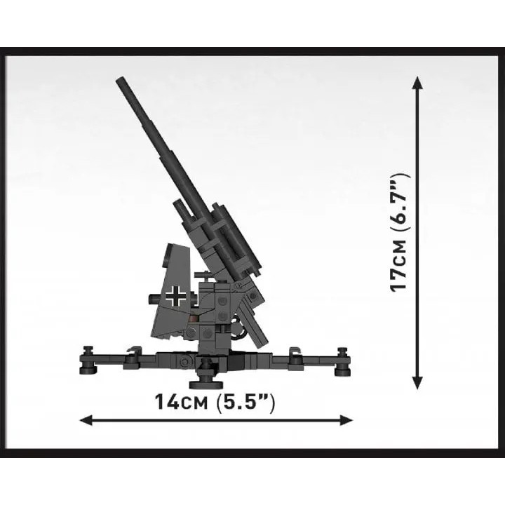 Конструктор Зенитная пушка FlaK 88-мм 