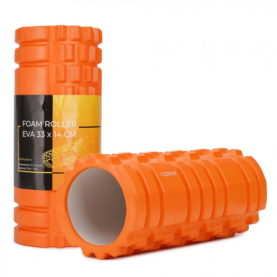 Массажный ролик Cornix XR-0033 EVA 33 x 14 см, Orange