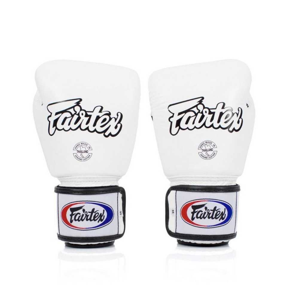 Боксерские перчатки BGV1 Fairtex BGV1_12oz_White 12 унций (бинты в комплекте)