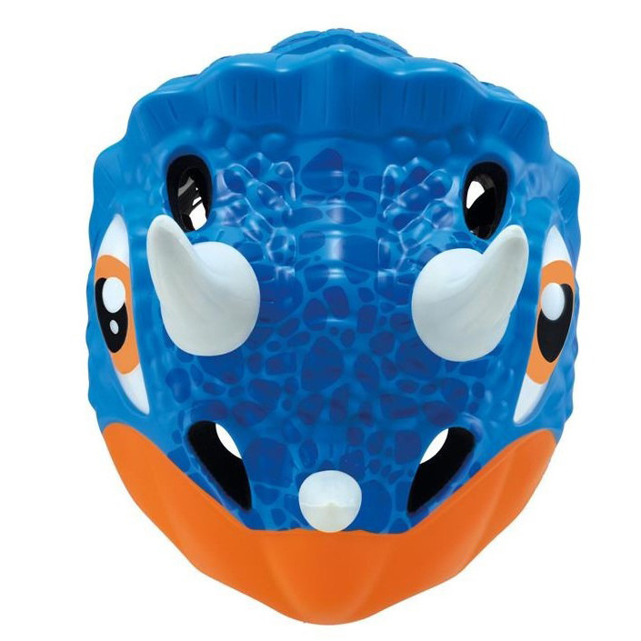 Детский защитный шлем FANTASY GLOBBER 605-100 трицератоп, с фонариком, S/M 49-55см