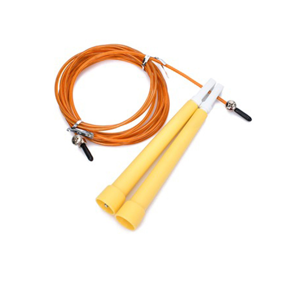 Скакалка швидкісна Bambi MS 3765(Yellow) 290 см, ручка пластик, мотузка гума+метал