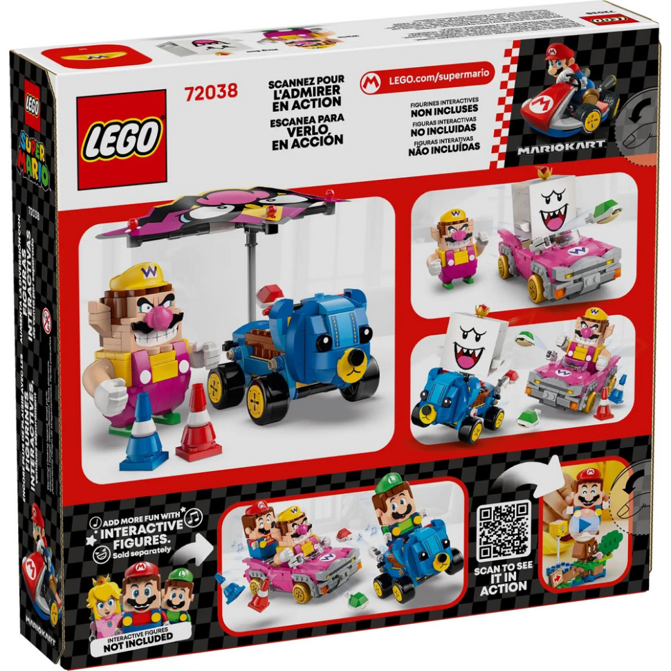 Конструктор Super Mario Mario Kart – Wario та King Boo LEGO 72038, 512 деталей