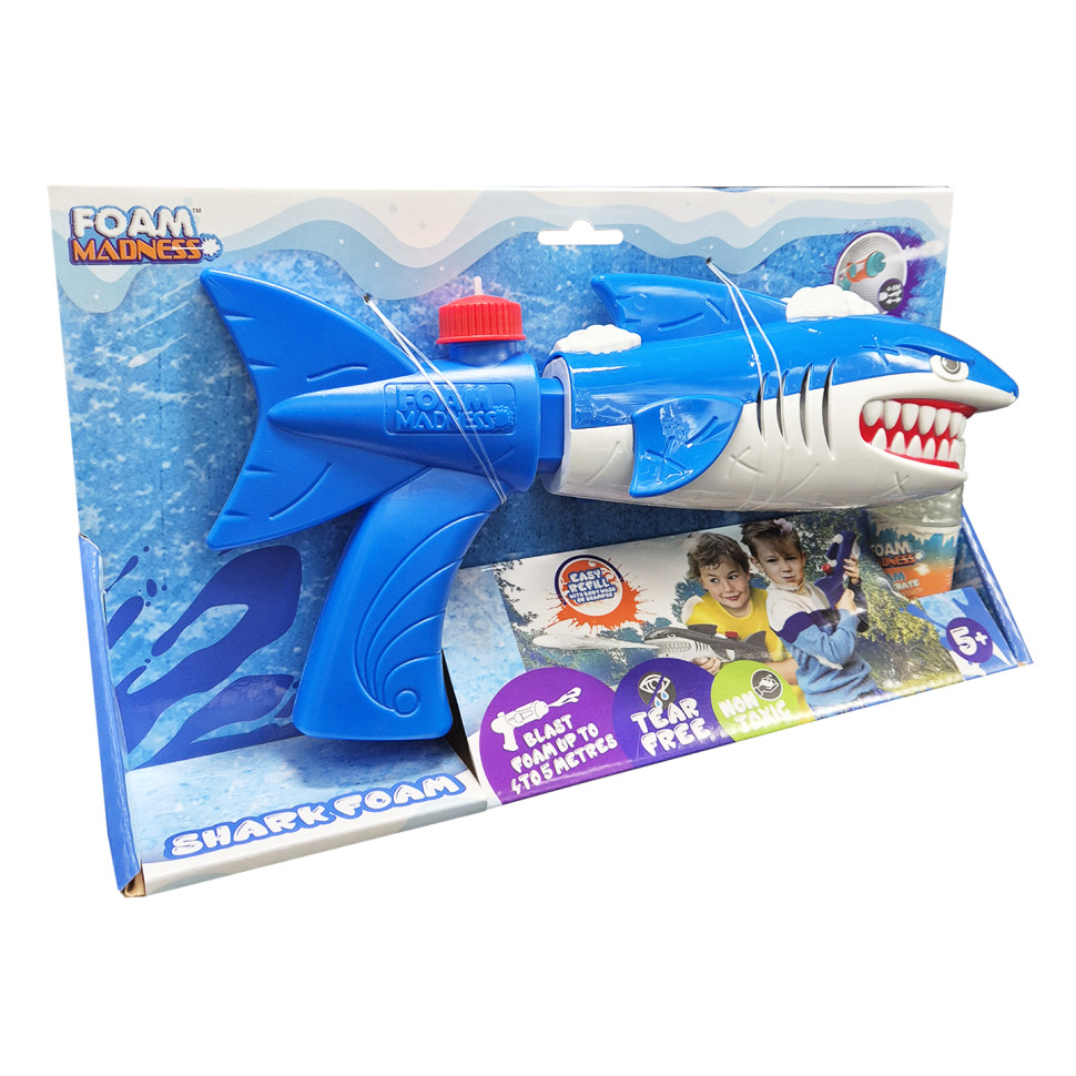 Водный пистолет Shark Foam Bambi F9101(Blue) стреляет пеной, дальность 4-5 метров