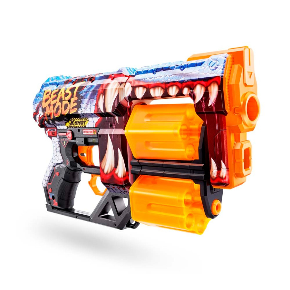 Швидкострільний бластер Skins Dread Beast Out X-Shot Zuru 36517P 12 патронів