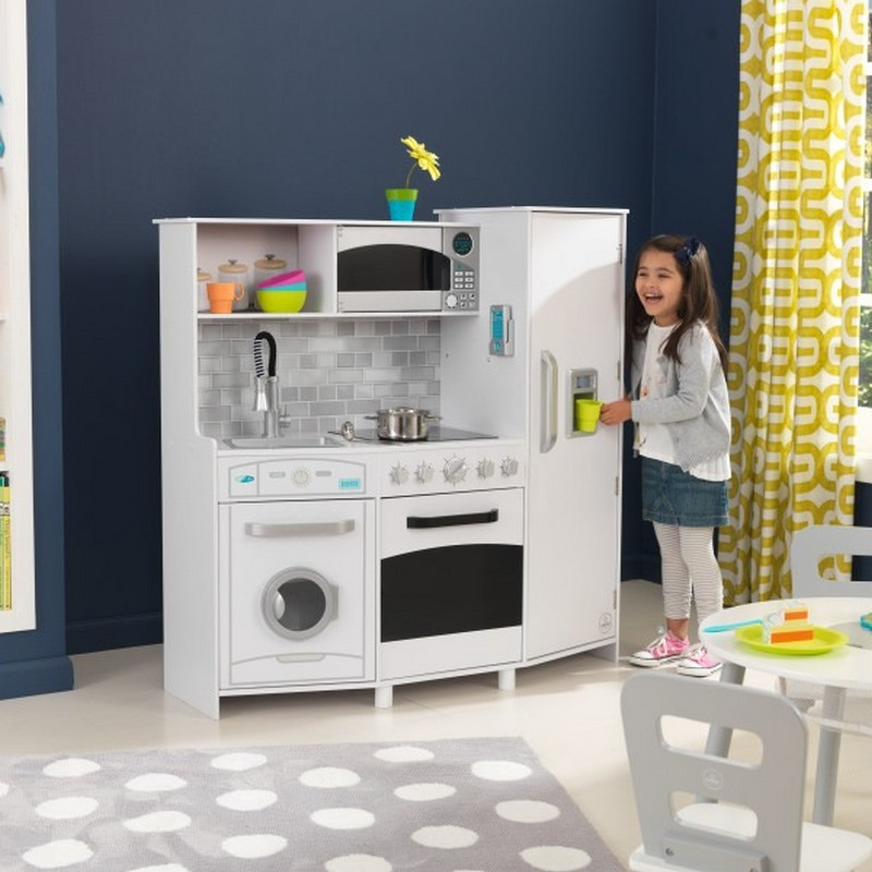 Детская кухня большая Deluxe KidKraft 53369 со светом и звуками