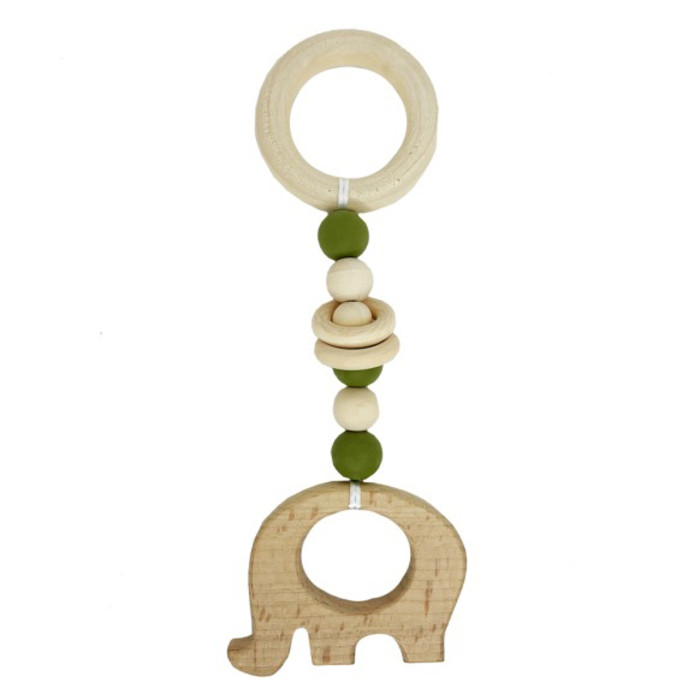 Грызунок деревянный Mega Zayka MGZ-0410(Green) Слоник