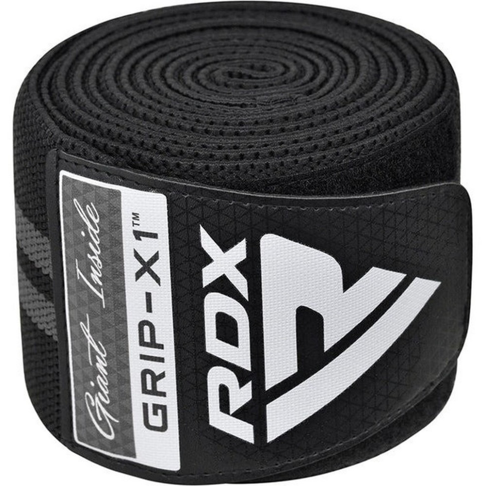 Бинти на коліна KR11 GYM Knee Wrap RDX Inc Limited WAH-KR11BG, Black/Grey