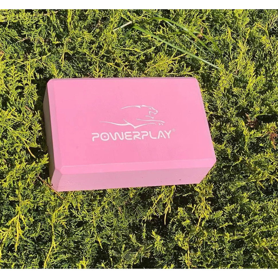 Блок для йоги PowerPlay PP_4006_Pink_Yoga_Brick, Розовый