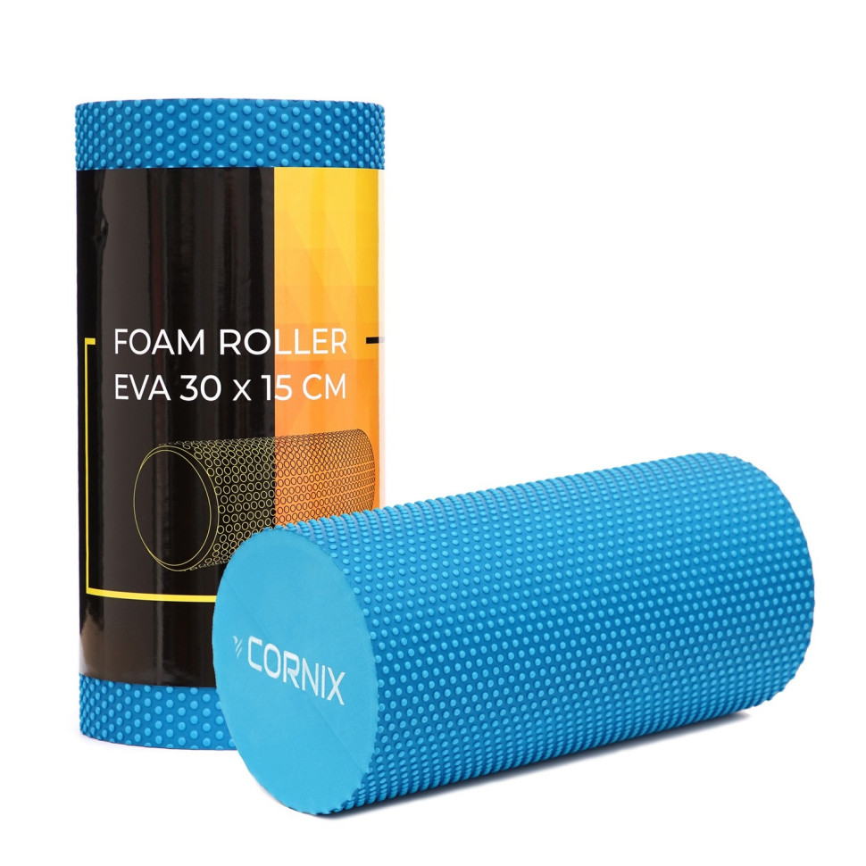 Масажний ролик (валик, ролер) Cornix XR-0301 Blue 30 x 15 см