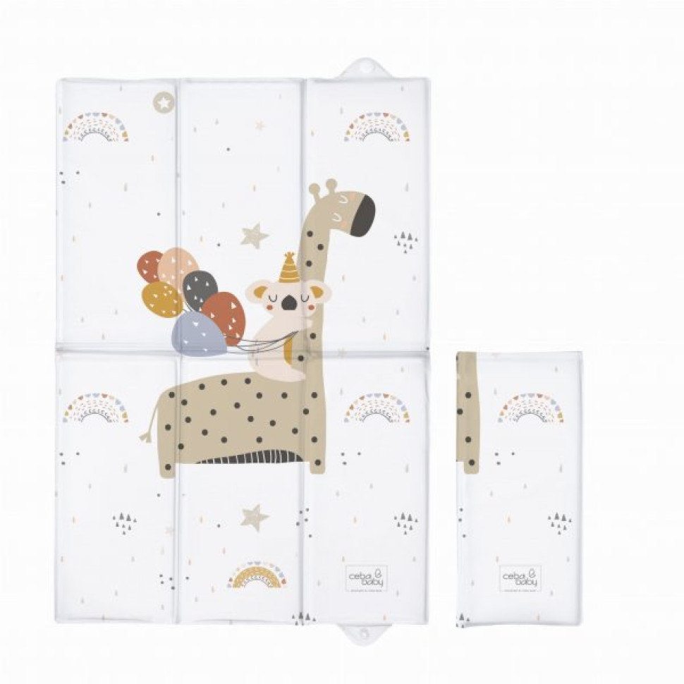 Пеленальний матрац Giraffe Cebababy W-305-000-637 Watercolor Word, 40х60 см