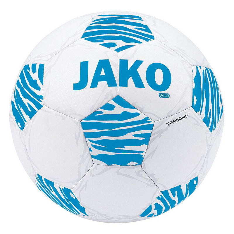 Мяч футбольный Training ball Wild Jako 2309-703 белый, синий № 6