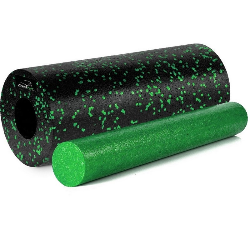 Массажный набор PP_4015 EPP Foam Roller Set 4in1 PowerPlay PP_4015_Green (2 ролика + 2 мяча)