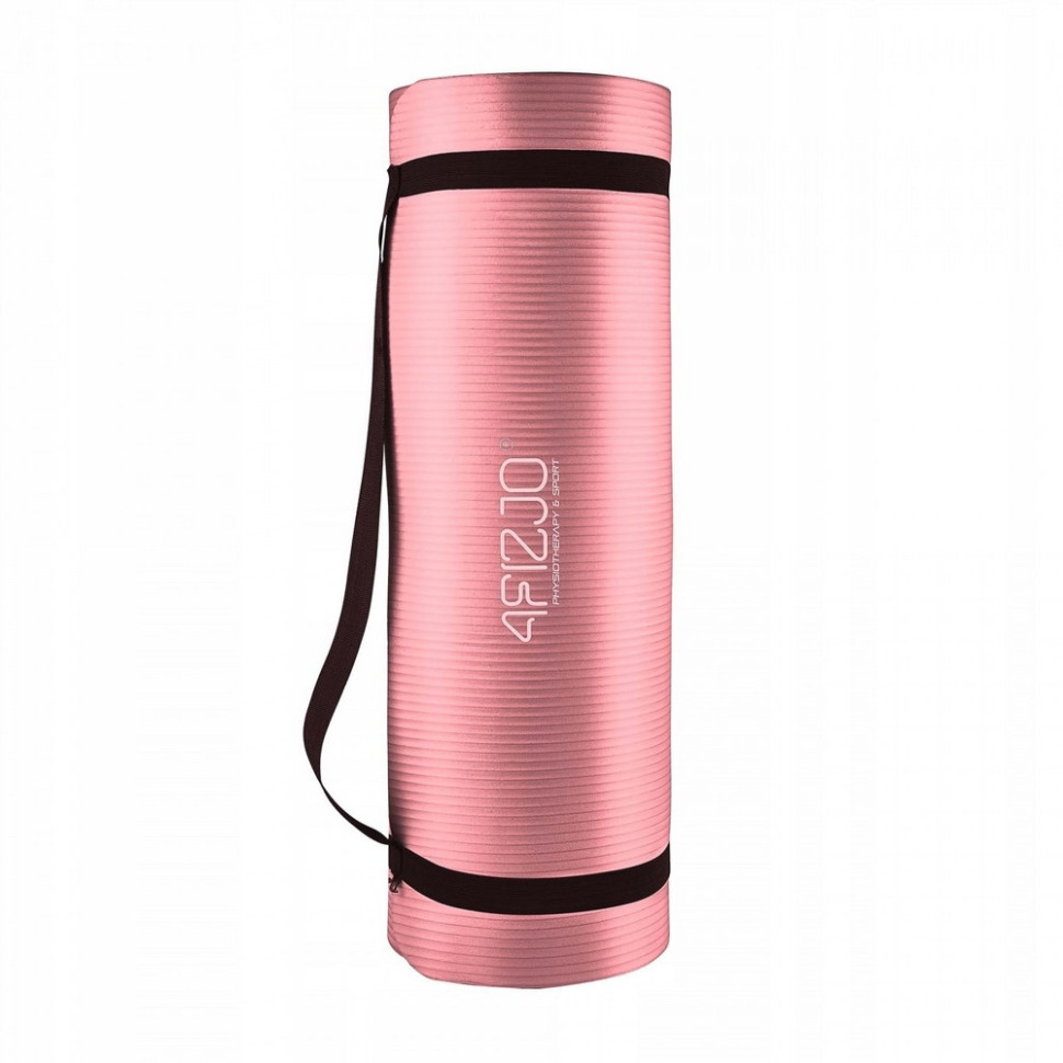 Килимок для йоги та фітнесу 4FIZJO 4FJ0370 Pink, NBR 180 x 60 x 1.5 см