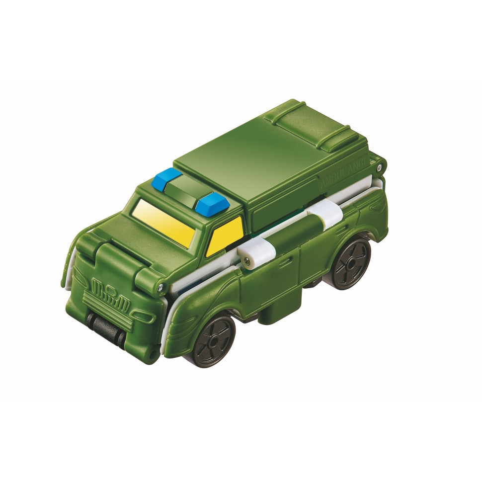 Машинка-трансформер Flip Cars 2 в 1 Військовий транспорт, Вантажівка зв'язку і Військова швидка допомога EU463875-15