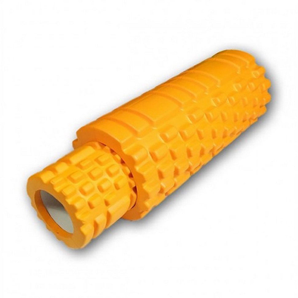Массажный ролик Grid Roller Double EasyFit EF-7737s-5, 33 см, Оранжевый