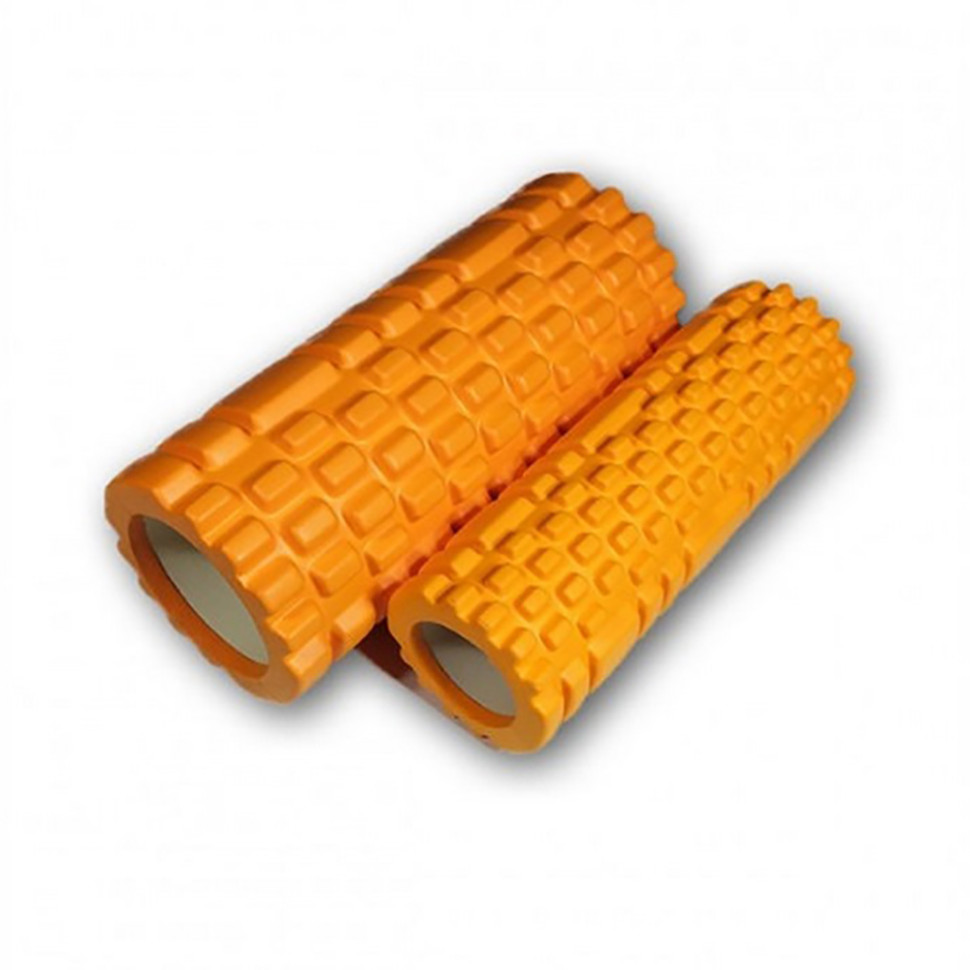 Массажный ролик Grid Roller Double EasyFit EF-7737s-5, 33 см, Оранжевый