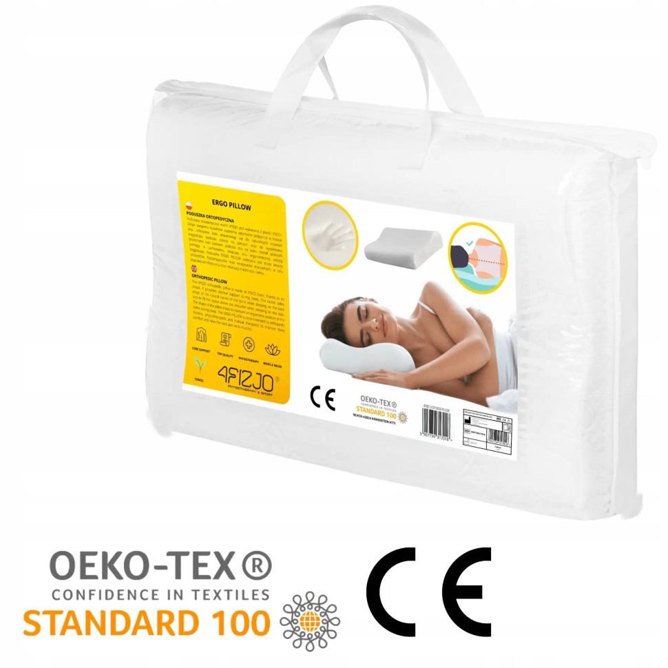 Подушка ортопедическая для сна Ergo 4FIZJO 4FJ0406 40x60 см