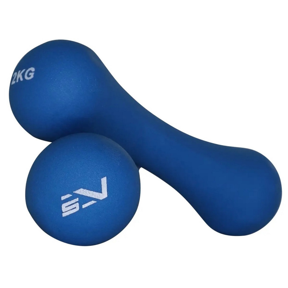 Гантели виниловые SportVida SV-HK0031, 2 x 2 кг 