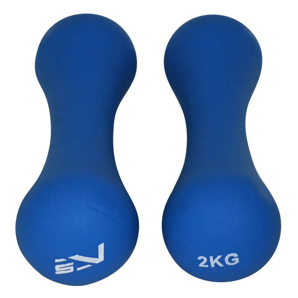 Гантели виниловые SportVida SV-HK0031, 2 x 2 кг 