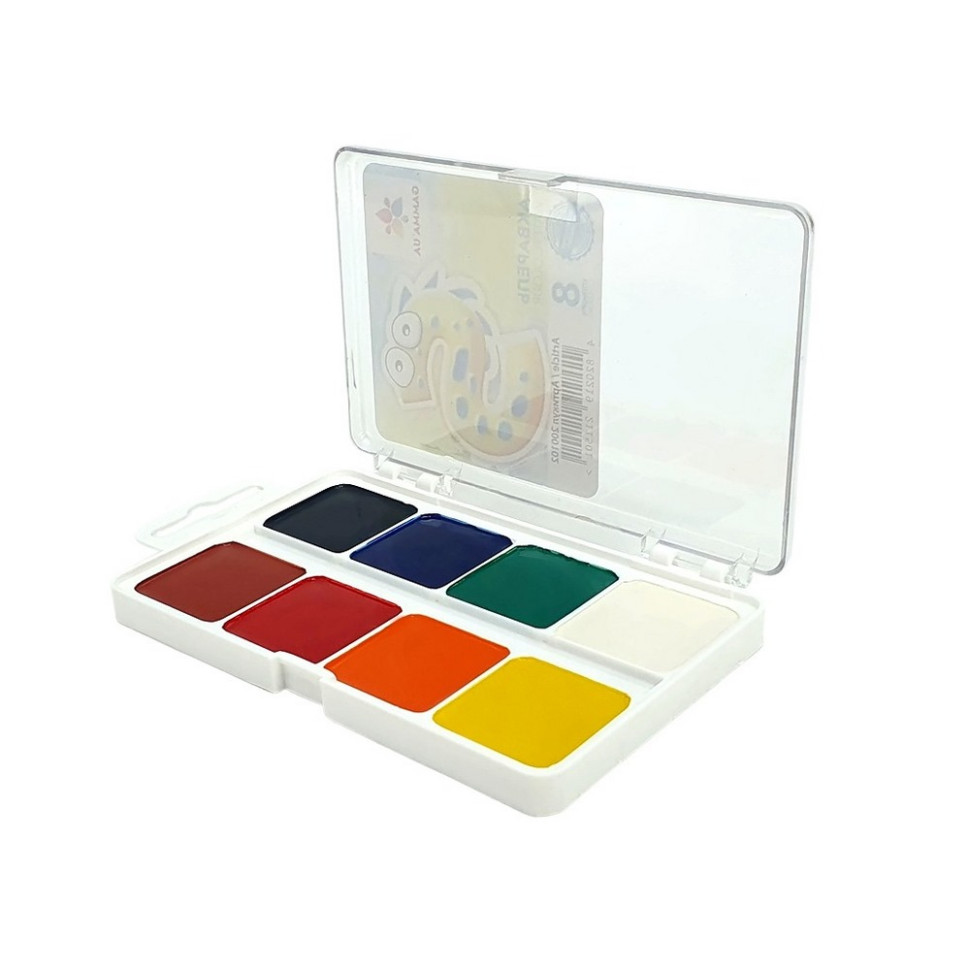 Дитяча медова акварель ГАММА'UA 200102P 8 кольорів