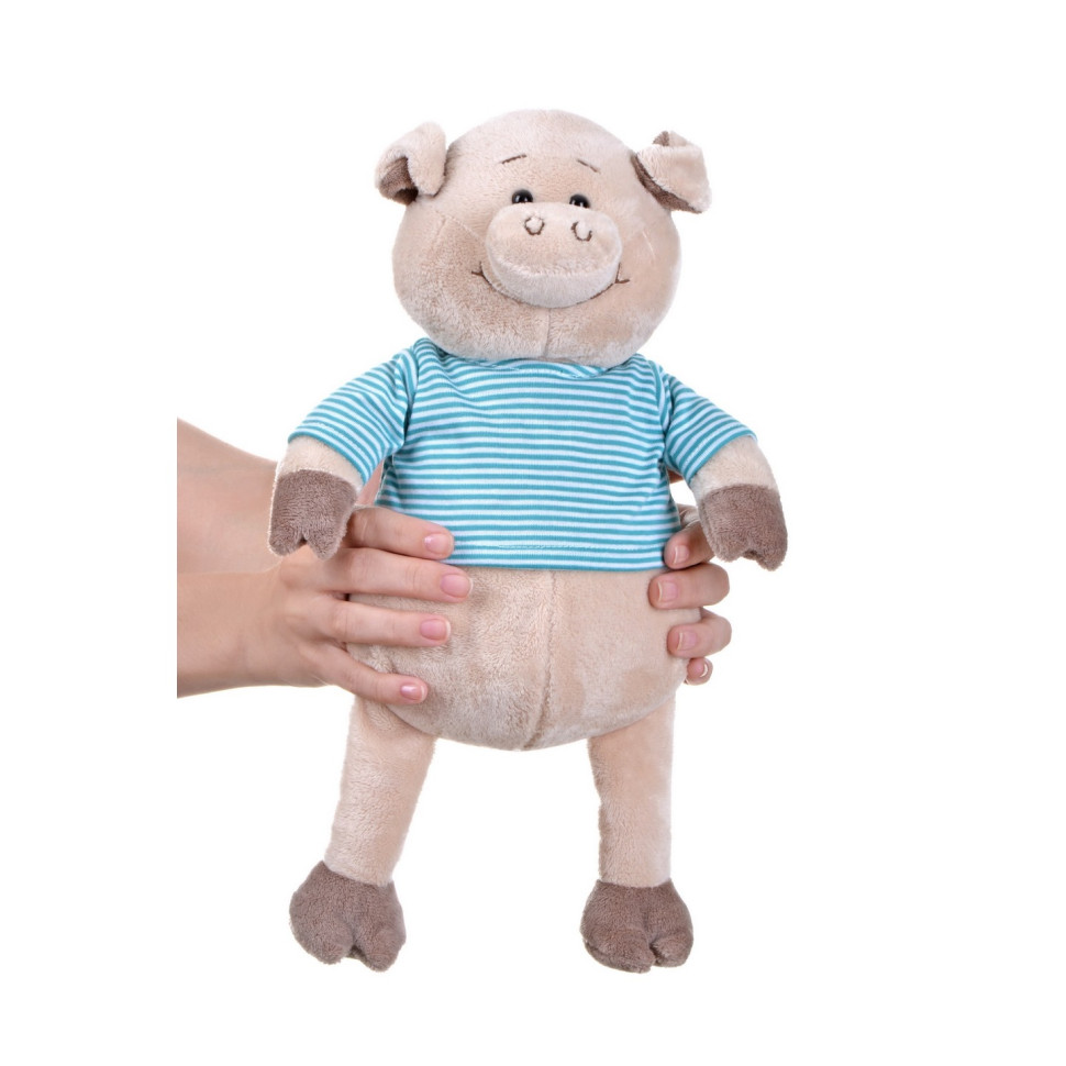 М'яка іграшка Same Toy Порося в сорочці (блакитний) 35 см THT715